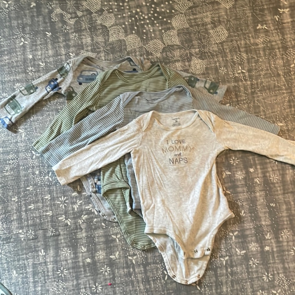 4 boy Onesies from Carters